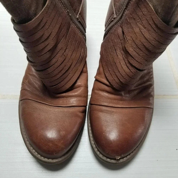 MJUS Brown Suede Leather Strappy Ankle Boots - Picture 2 of 16